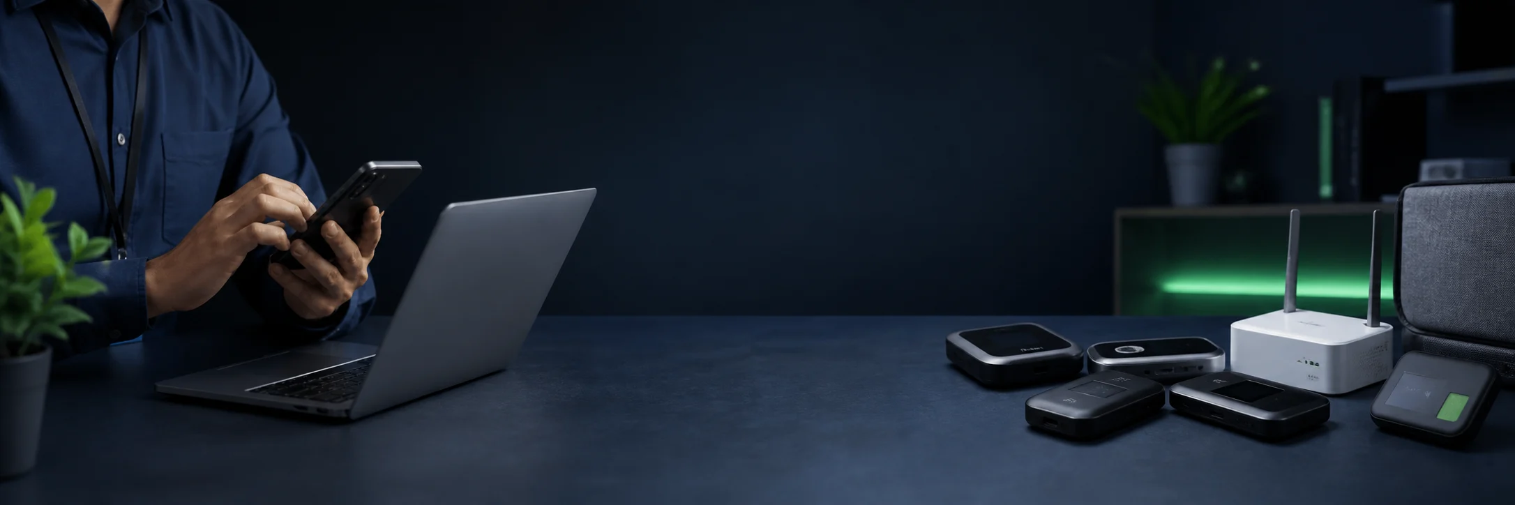 Internet device support advisor with pocket WiFi and SIM routers